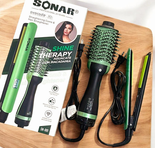 Combo Sonar Cepillo Secador Y Plancha